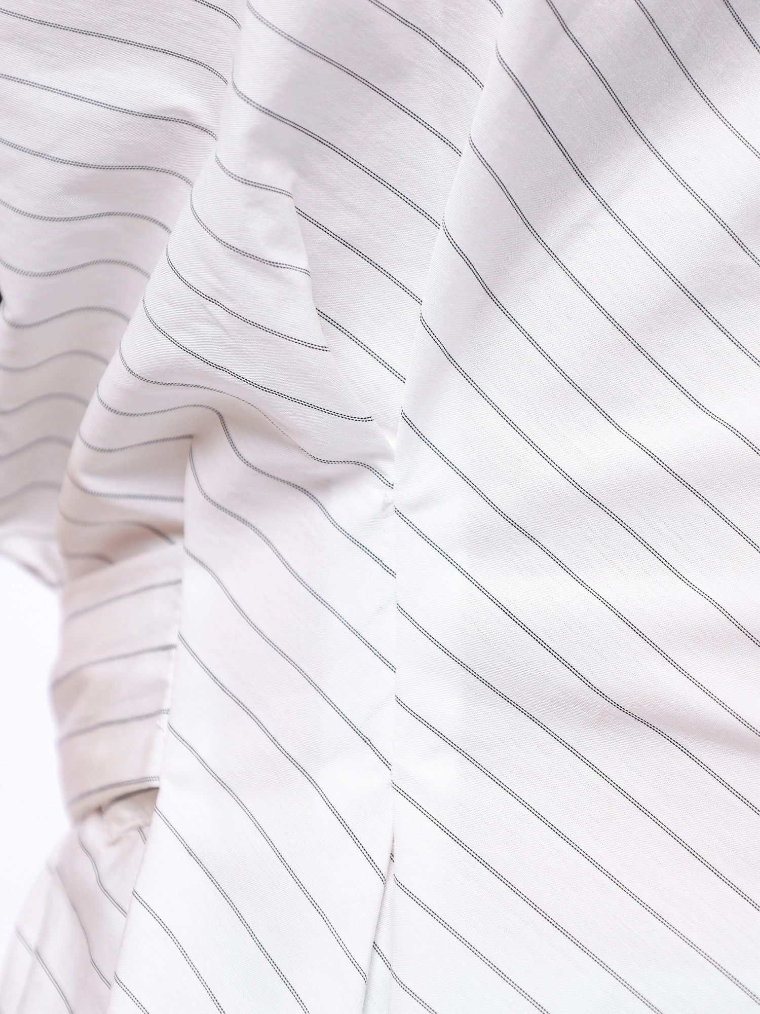 Блуза из смесового хлопка в полоску